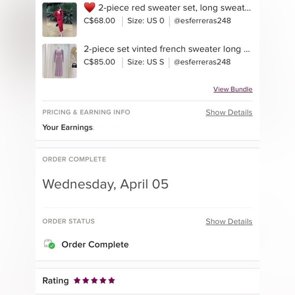 Purple 2-piece Sweater Set - Picture 3 of 13